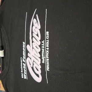 Vintage cathouse sunset strip shirt top Riki Rachtman hollywood